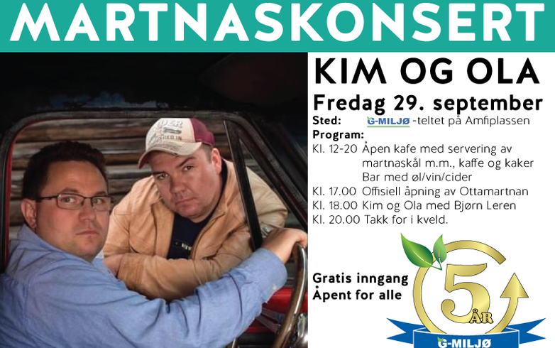 Martnaskonsert  Kim og Ola med Bjørn Leren 