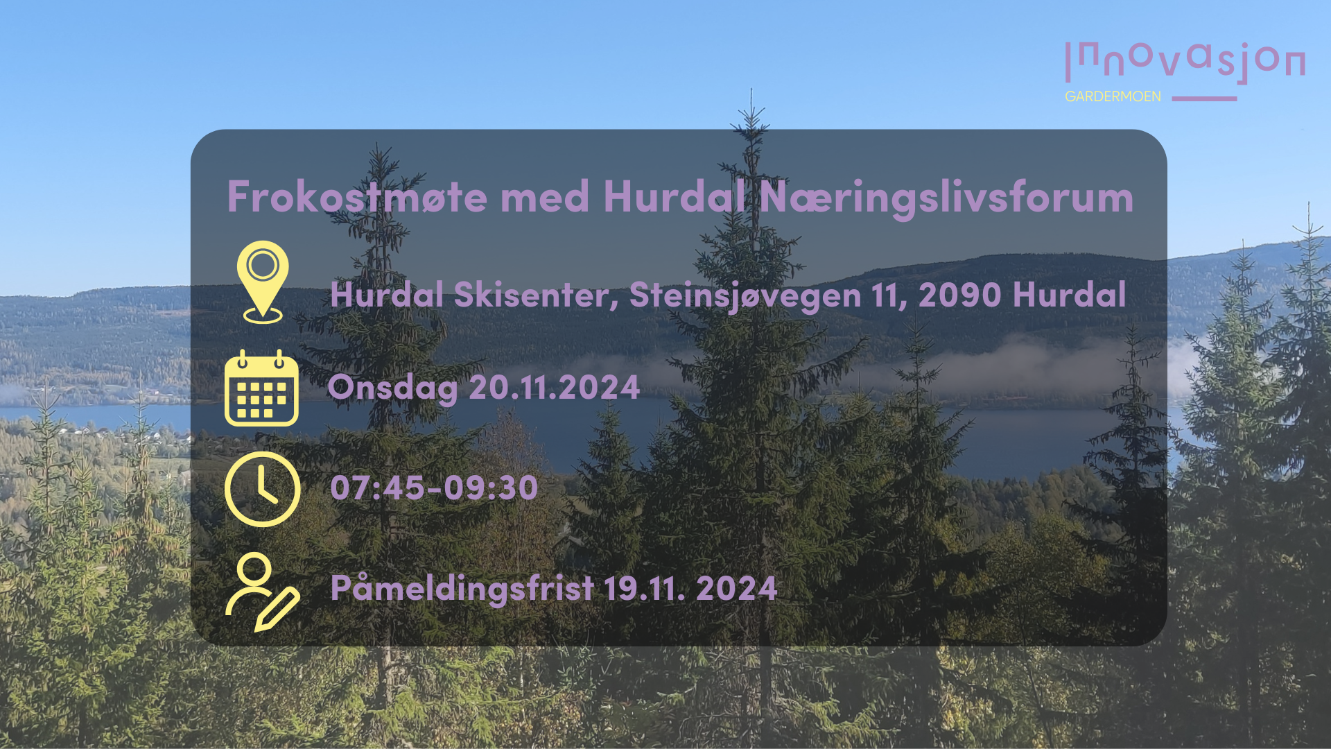 Frokostmøte med Hurdal Næringslivsforum