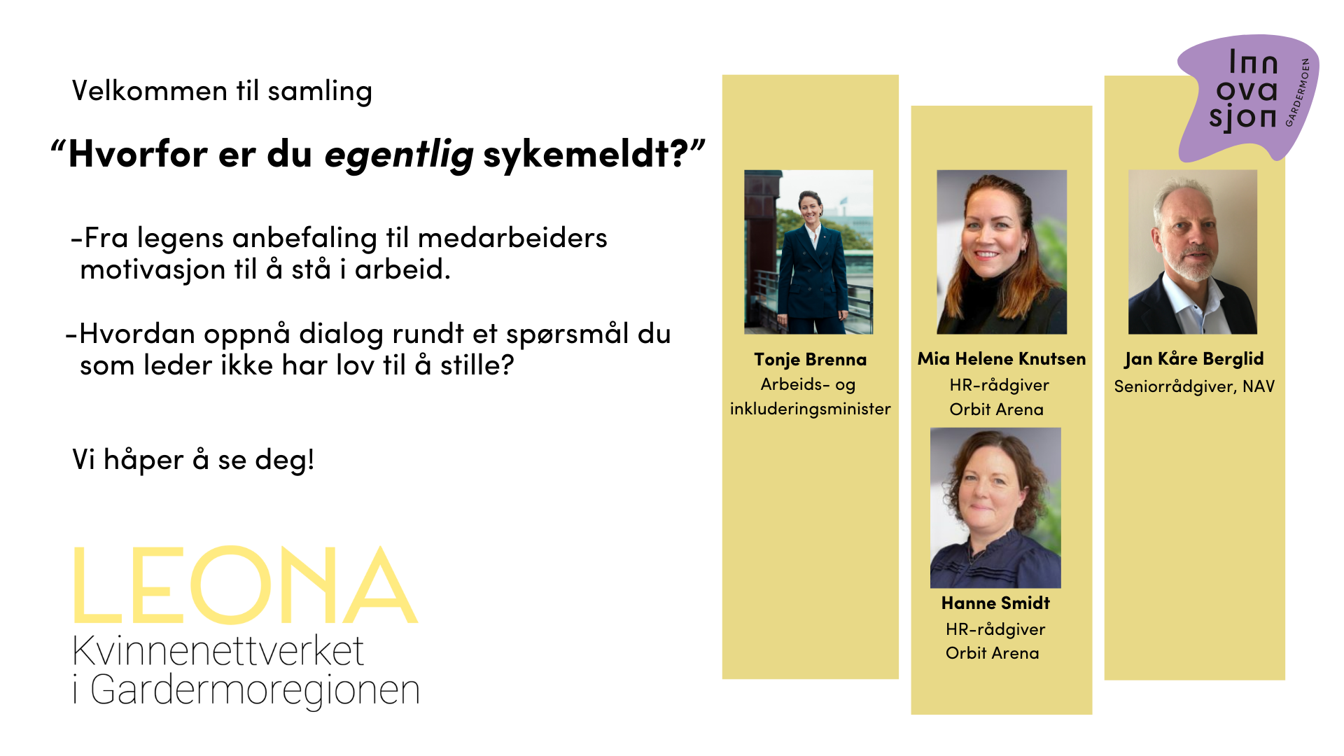 Nettverkssamling med kvinnenettverket Leona