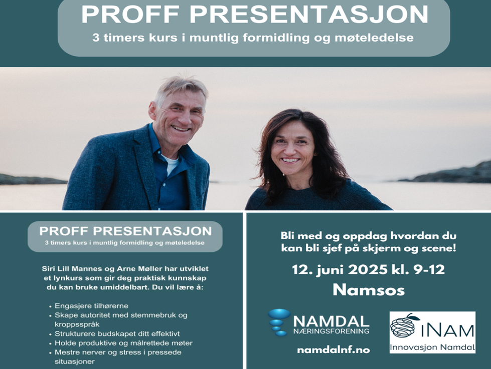 Proff Presentasjon – en bedre formidler på 1-2-3!