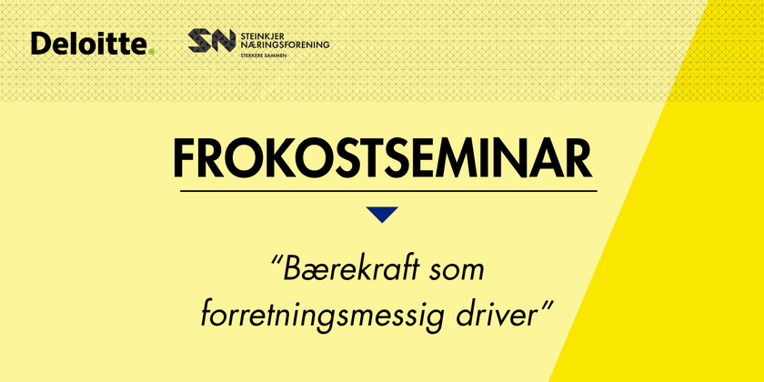 AVLYST Frokostseminar: Bærekraft som forretningsmessig driver