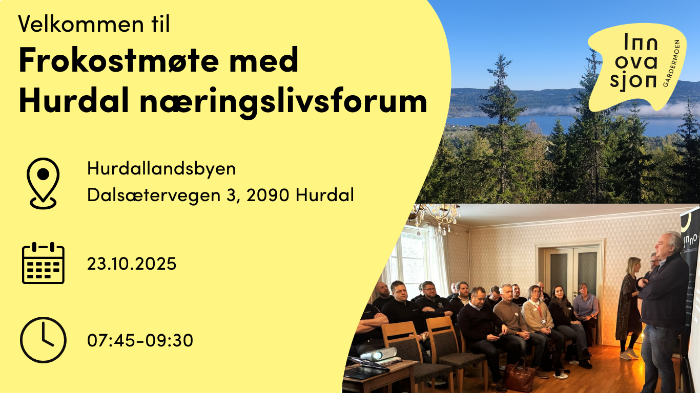 Frokostmøte med Hurdal Næringslivsforum