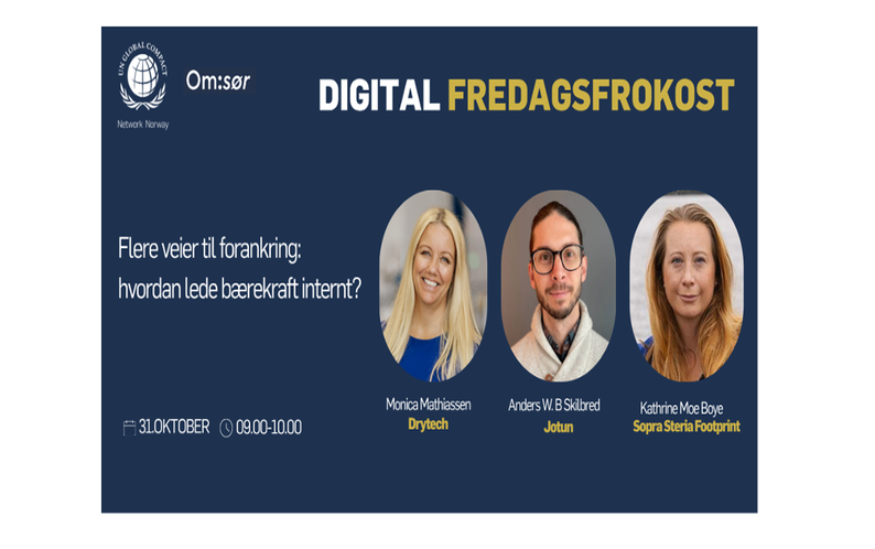 Digital fredagsfrokost: Hvordan organisere bærekraftsarbeid internt