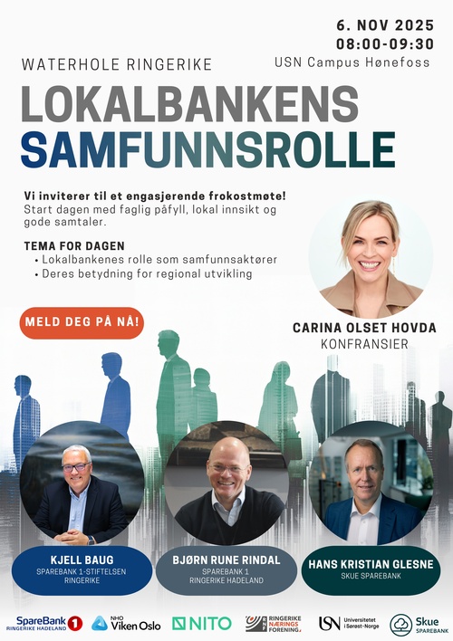 Waterhole Frokostmøte - Lokalbankens samfunnsrolle