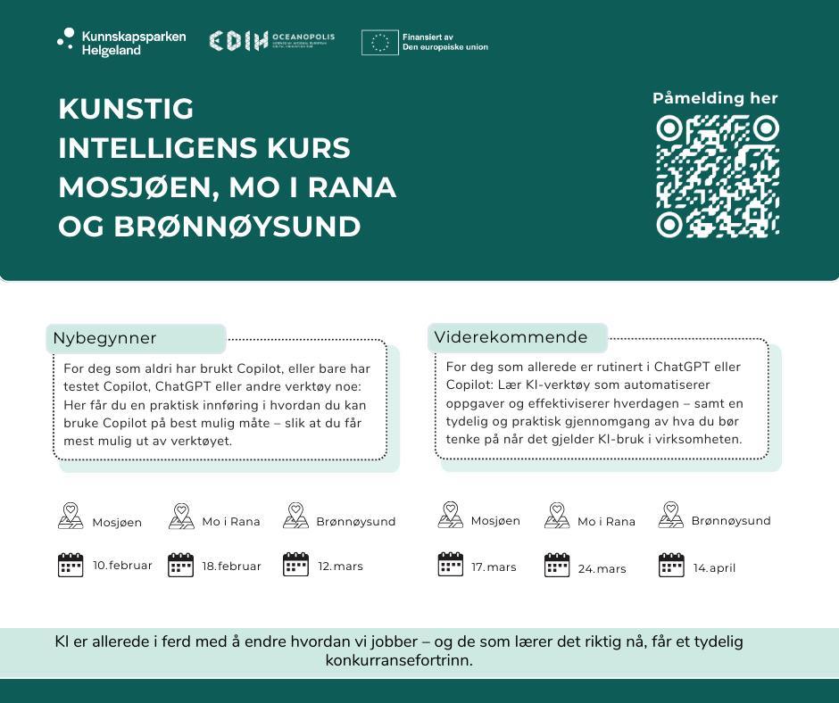 KI Nybegynnerkurs — Kom i gang med KI på 3 timer