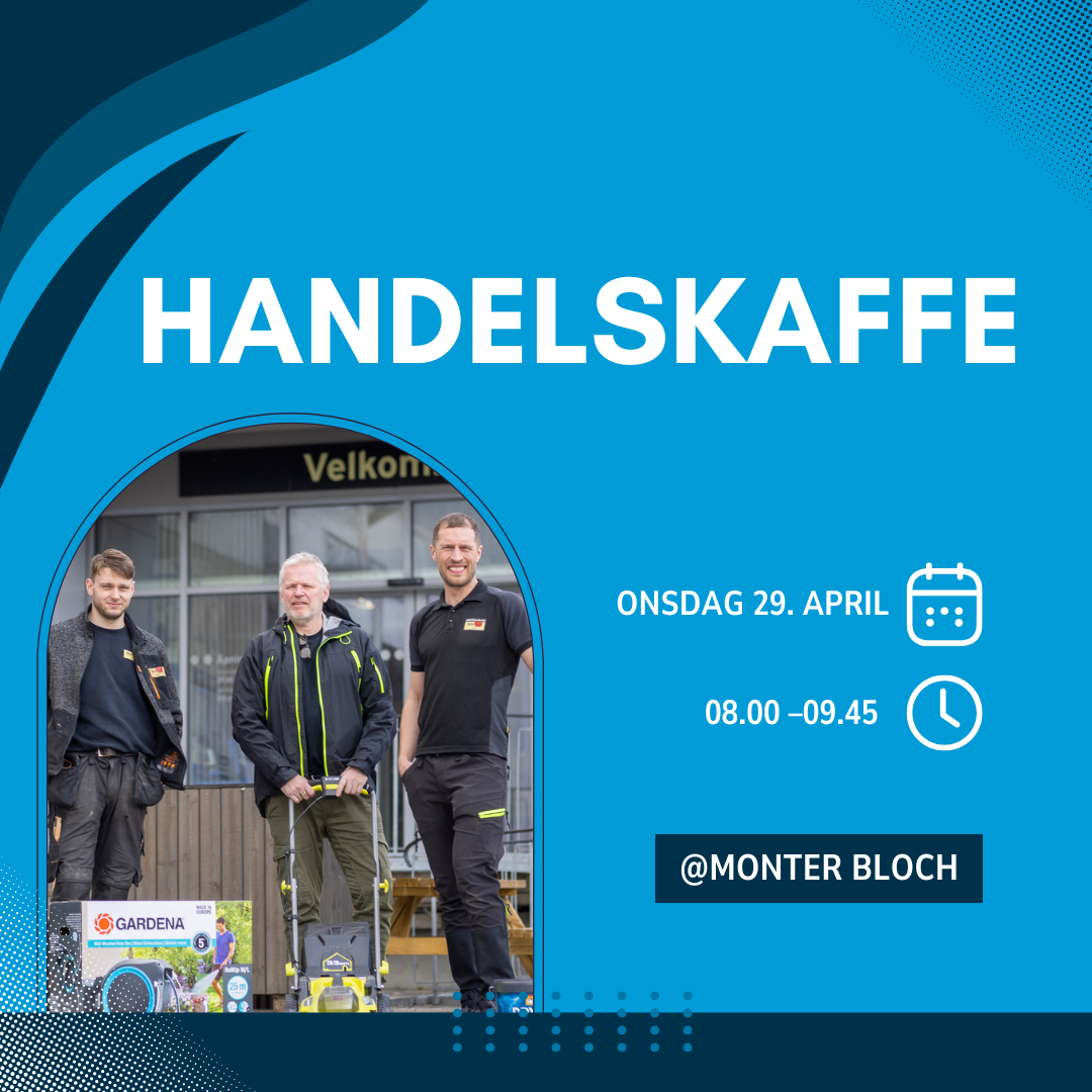 Handelskaffe hos Monter Bloch