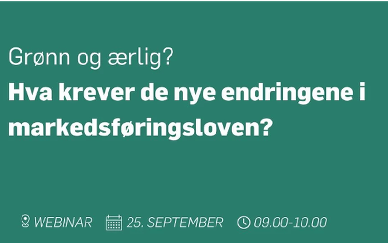 Grønn og ærlig? Hva krever de nye endringene i markedsføringsloven?